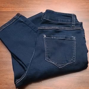 D. Jeans size 4. Dark wash denim